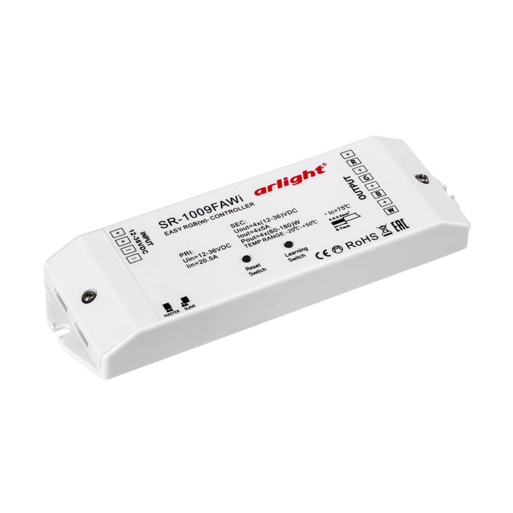 Arlight Контроллер SR-1009FA WiFi (12-36V, 240-720W) (IP20 Пластик, 3 года) 014530