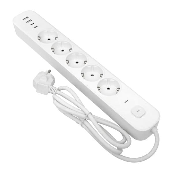EKF Удлинитель LUX 5 гнезд 2USB 2,4А+2type-C 3 метра 1,5мм2 — миниатюра 2
