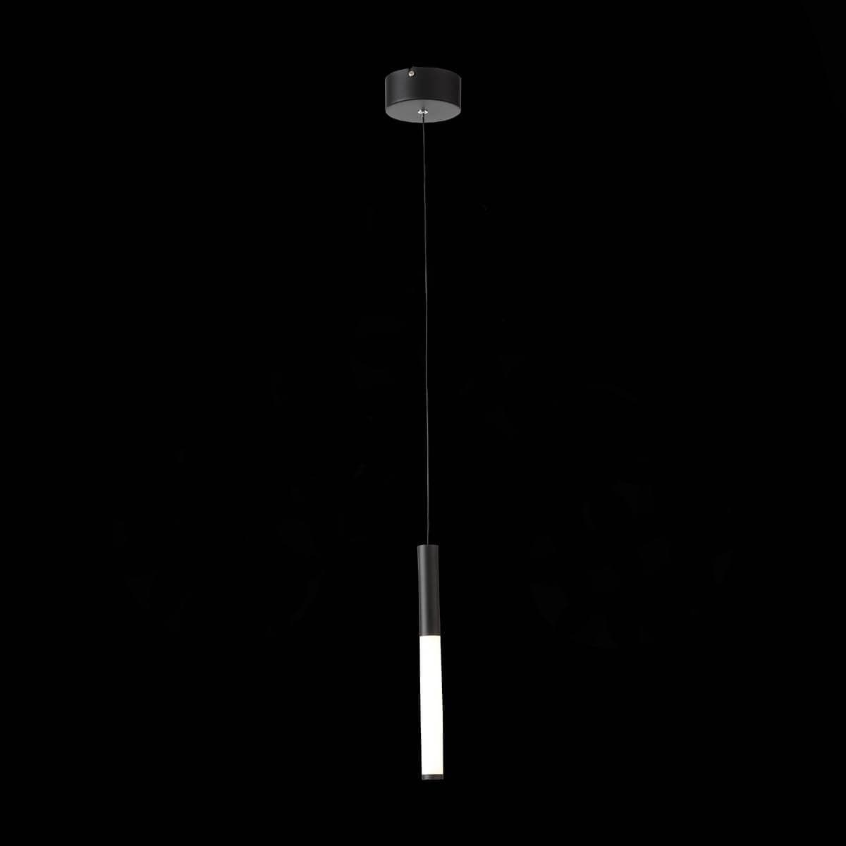 ST Luce SL1593.403.01 Светильник подвесной Черный/Белый LED 1*8W — миниатюра 3