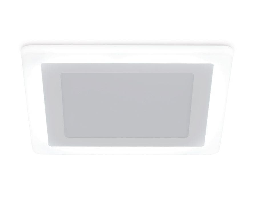 Ambrella Встраиваемый cветодиодный светильник с подсветкой DCR392 6W+3W 4200K+4200K 220-240V 145*145*20 (A105*105) — миниатюра 3