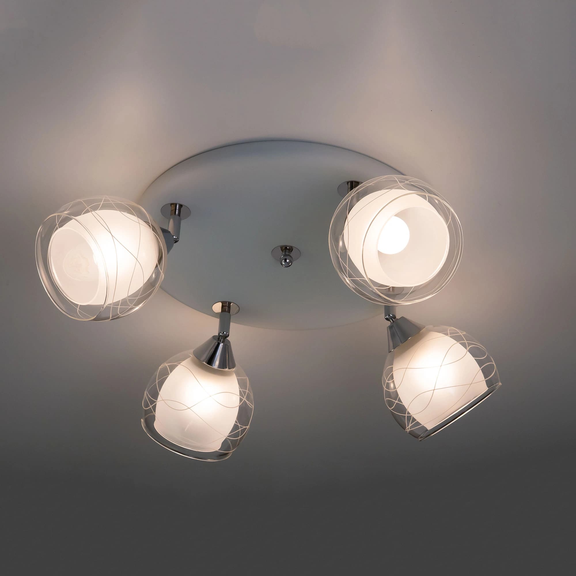 Citilux CL158141 Самба Бел+Хром Светильник Люстра — миниатюра 6