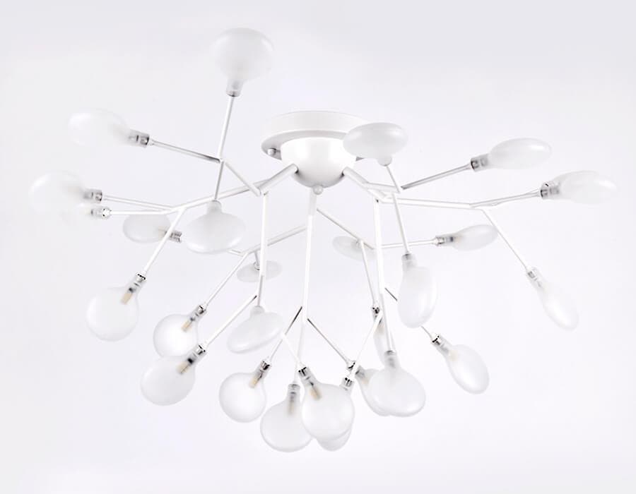 Ambrella Потолочная люстра TR3011/27 WH/FR белый/матовый G4*27 max 20W D730*430 (лампы LED G4 1.5W 4200K в комплекте) — миниатюра 3