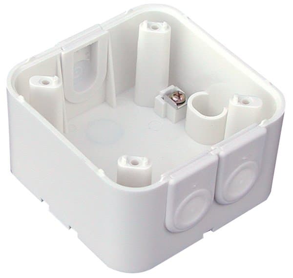 BEG Монтажная коробка IP54, для датчиков Indoor 180, 88x88x42мм, /Белый 92141