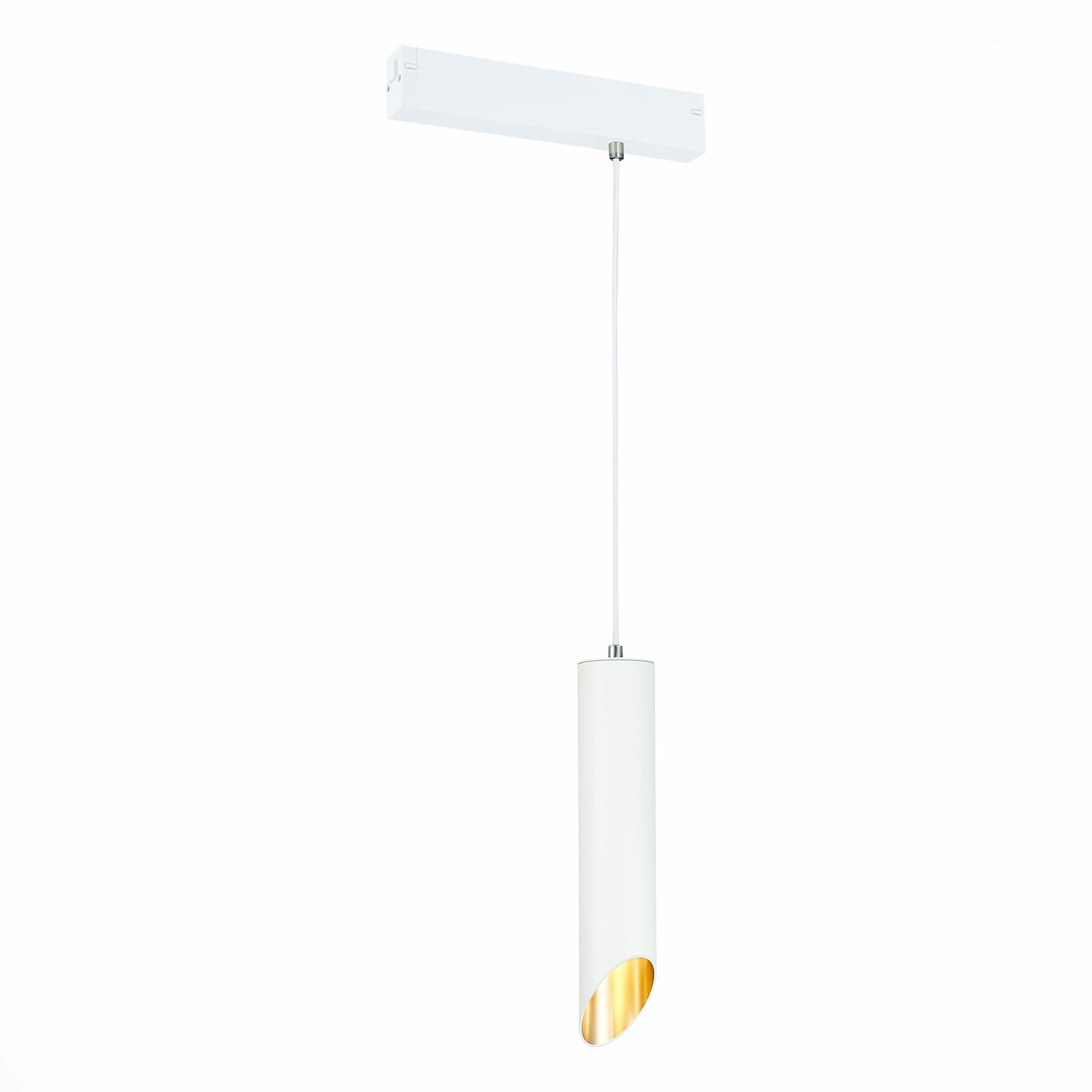 ST LUCE ST508.503.01 Светильник трековый Белый GU10 1*50W IP20 D60xH300 180-240V Без ламп