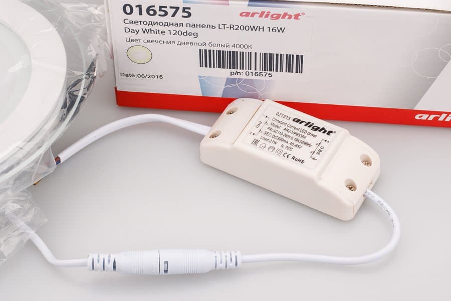 Arlight Светодиодная панель LT-R200WH 16W Day White 120deg (IP40 Металл, 3 года) 016575 — миниатюра 5