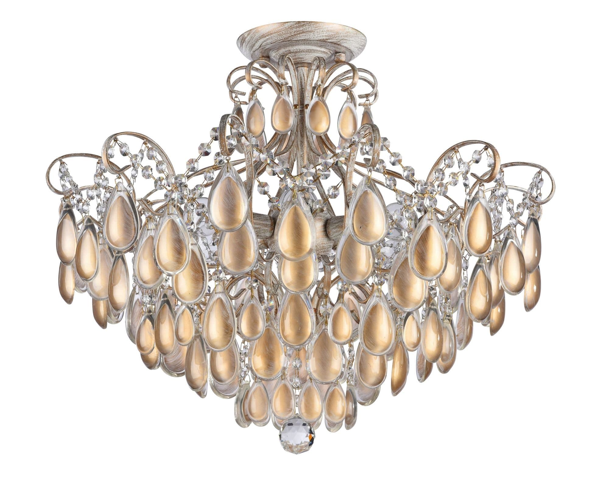 Freya Classic Chabrol Белый с Золотом Люстра E14 40W FR2302-CL-06-WG — миниатюра 2