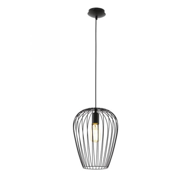 Eglo Подвес NEWTOWN, 1x60W (E27), Ø275, H1100, сталь, черный 49472