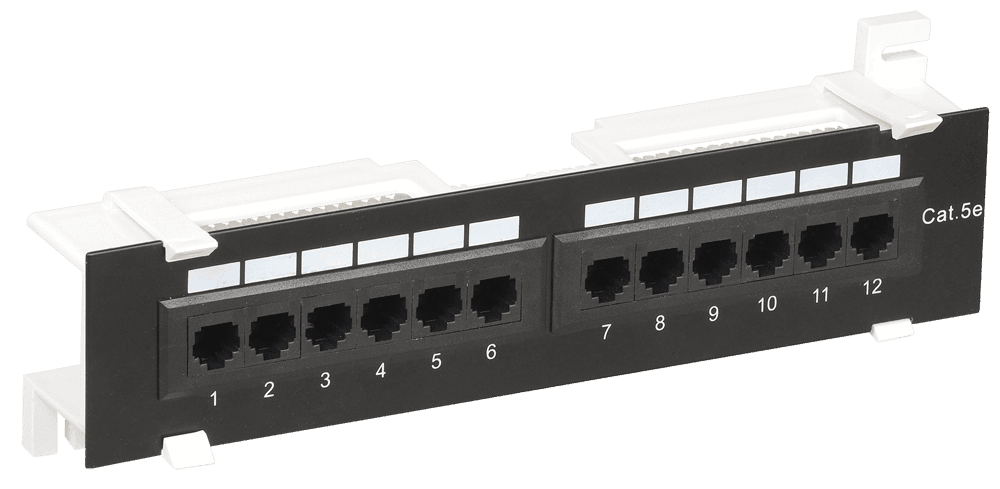 IEK ITK Настенная патч-панель кат.5Е UTP, 12 портов (IDC Dual) PP12-C5EU-D05 — миниатюра 2