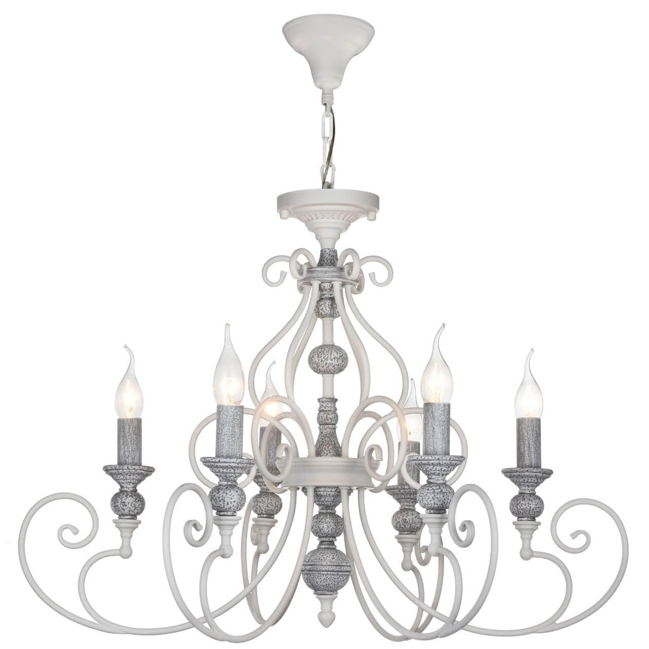 Maytoni Elegant Karina Белый Люстра 6xE14 60W ARM631-PL-06-W — миниатюра 8