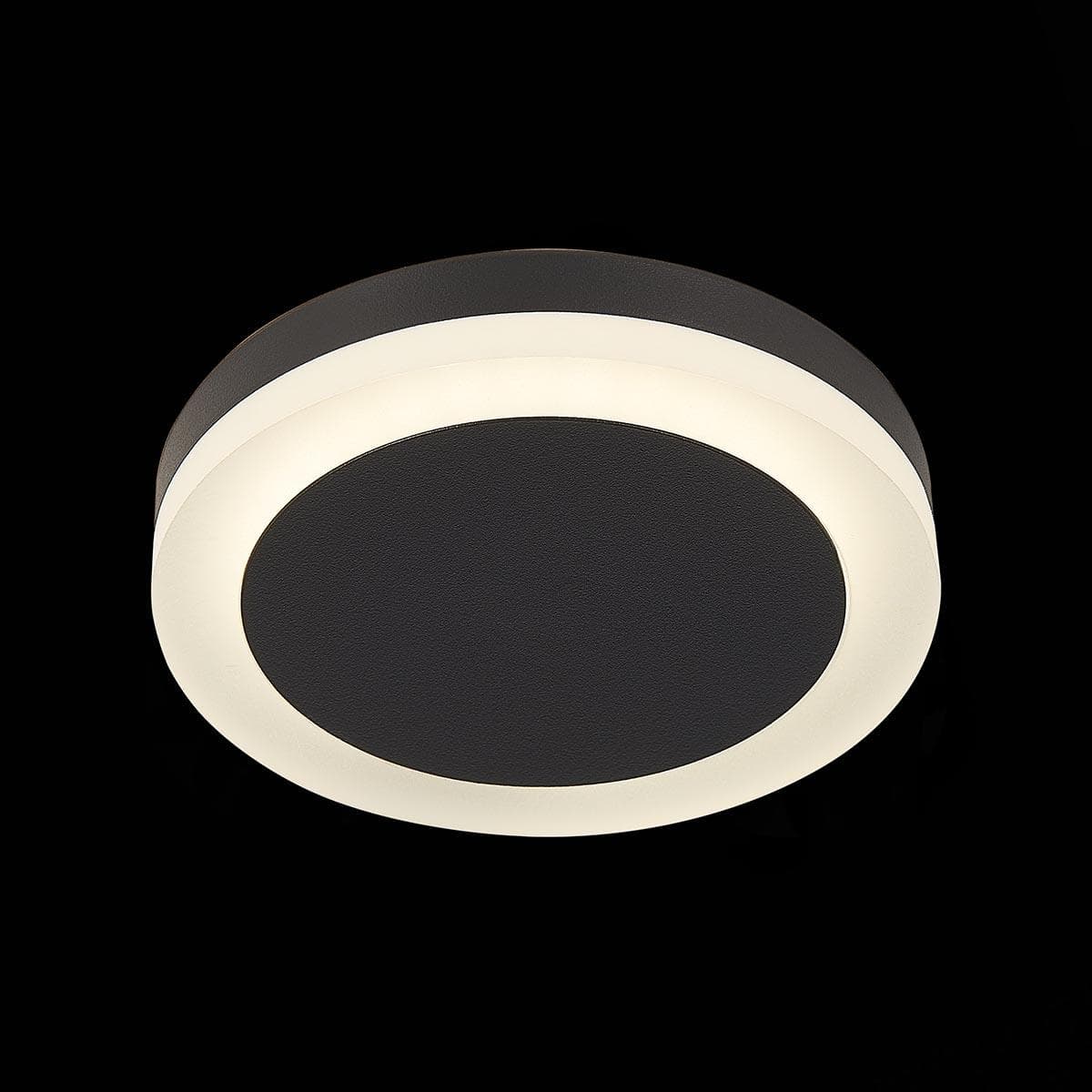 ST Luce ST104.442.06 Светильник потолочный Черный LED 1*6W 4000K 468Lm Ra>80 120° IP20 D110xH20 170-240V — миниатюра 2