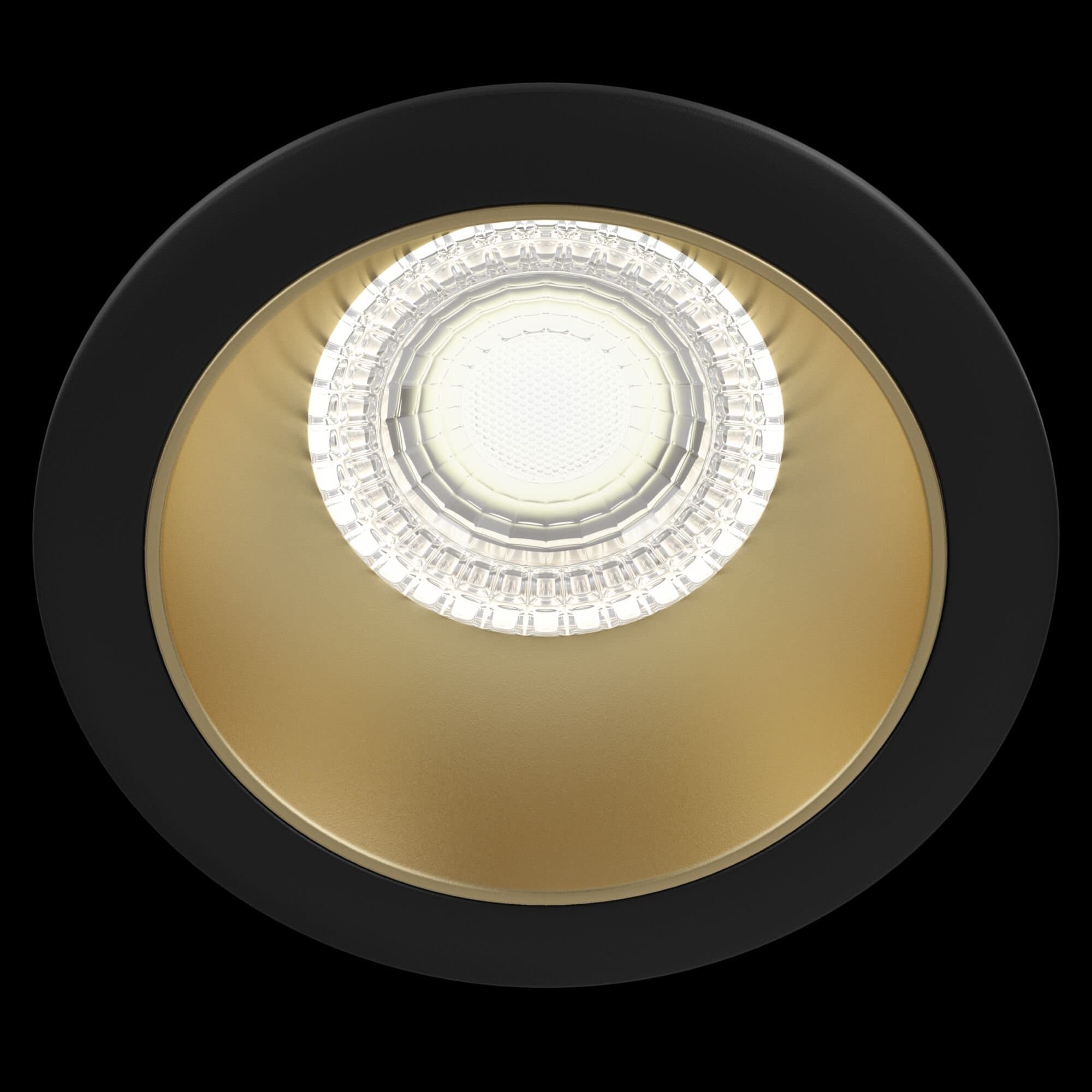 Maytoni Downlight Черный и Матовое золото Светильник встраиваемый (Набор) ( DL051-01B+DLA051-03MG) DL051-1BMG — миниатюра 4