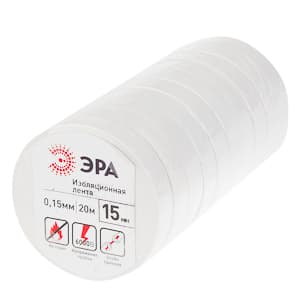 ЭРА 43744/43737 ПВХ-изолента 15мм*20м белая — миниатюра 2