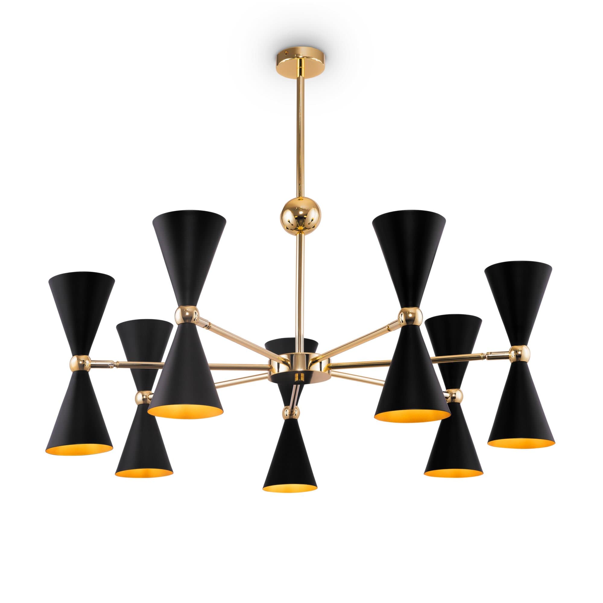 Maytoni Modern Черный с Золотом Светильник подвесной MOD108PL-14GB — миниатюра 3
