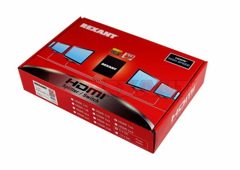 Делитель HDMI 1x4 Rexant 17-6902 — миниатюра 2