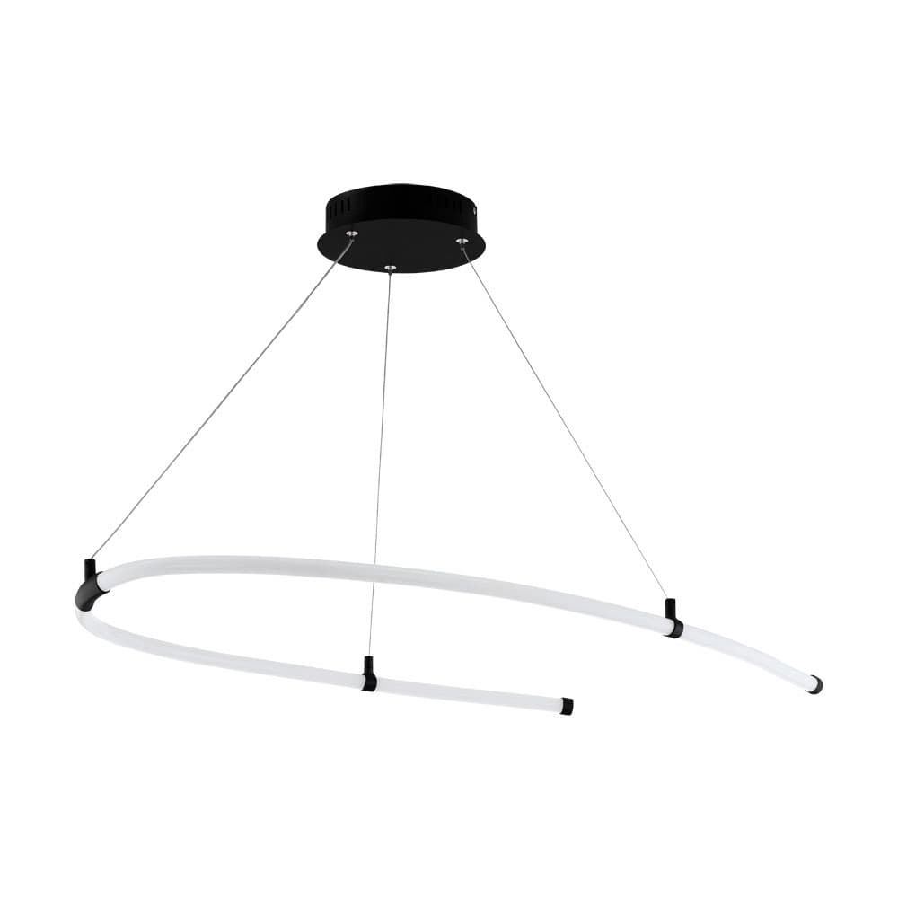 Eglo 99429 Светод. подвес ALAMEDILLA, 30W (LED), L980, B380, H1300, сталь, черный/пластик, белый, черный