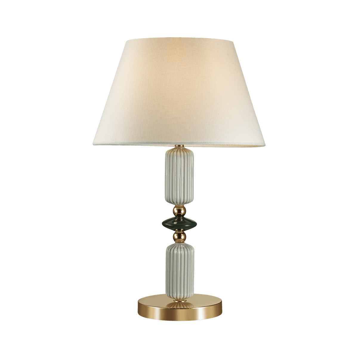 Odeon Light 4861/1TC CLASSIC ODL_EX22 41 золотой/раноцветн.керамика/абажур Настольная лампа E27 1*60W 4861/1TC CANDY — миниатюра 2