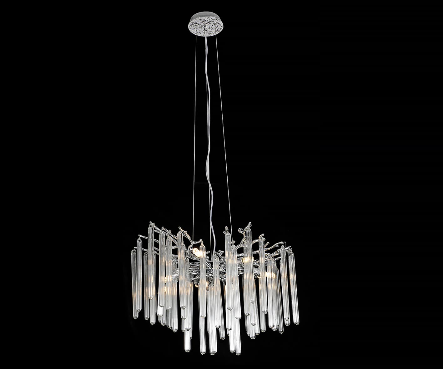 Kink Light 07877-80,02 Люстра Адели хром d76 h190 G9 10*7W