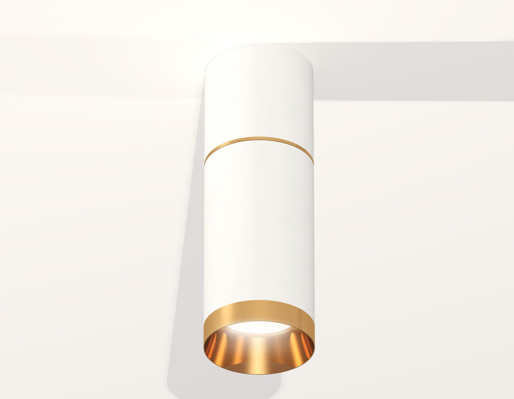 Ambrella Комплект накладного светильника XS6322062 SWH/PYG белый песок/золото желтое полированное MR16 GU5.3 (C6301, A2062, C6322, N6134) — миниатюра 3