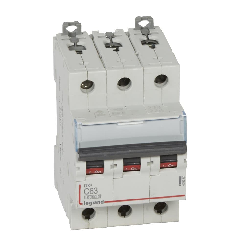Legrand DX3 Автоматический выключатель 3P 63A (С) 10kA/16kA 409260