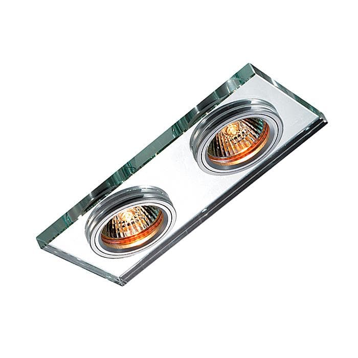 Novotech 369765 NT12 237 алюминий/зеркальный Встраиваемый светильник IP20 GX5.3 2*50W 12V MIRROR