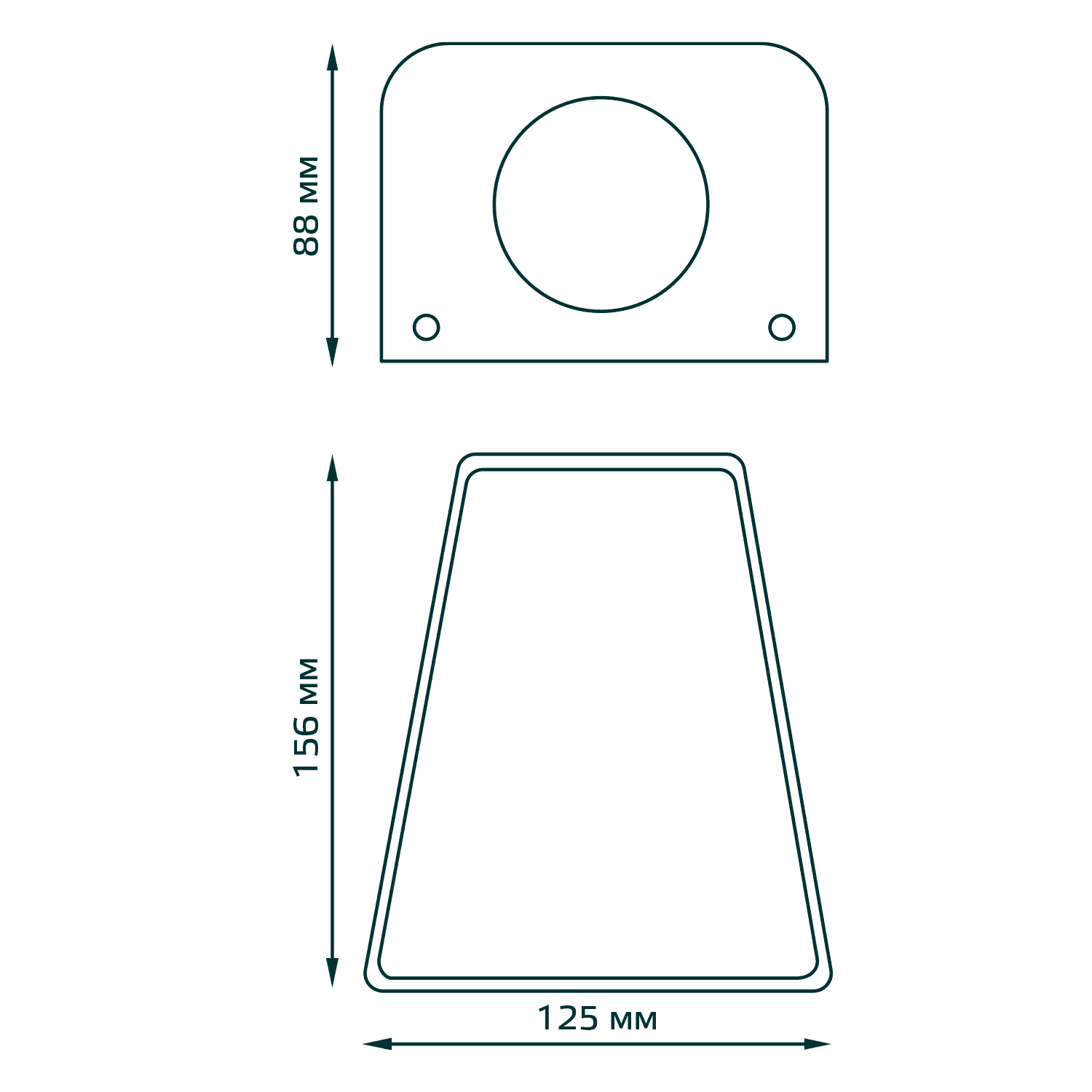 Gauss Светильник садово-парковый Sigma настенный архитектурный, GU10, 125*88*156mm, 170-240V / 50Hz, 1xMax.35W, IP54, GD163 — миниатюра 6