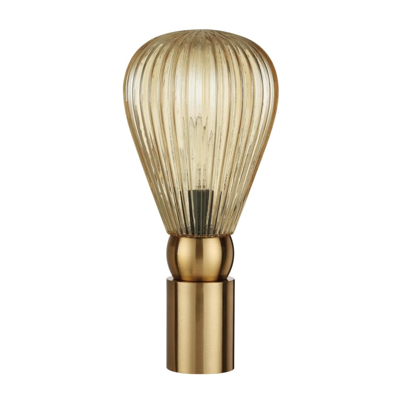 Odeon Light 5402/1T MODERN ODL_EX23 21 золотой/янтарный/металл/стекло Настольная лампа E14 1*40W ELICA — миниатюра 1