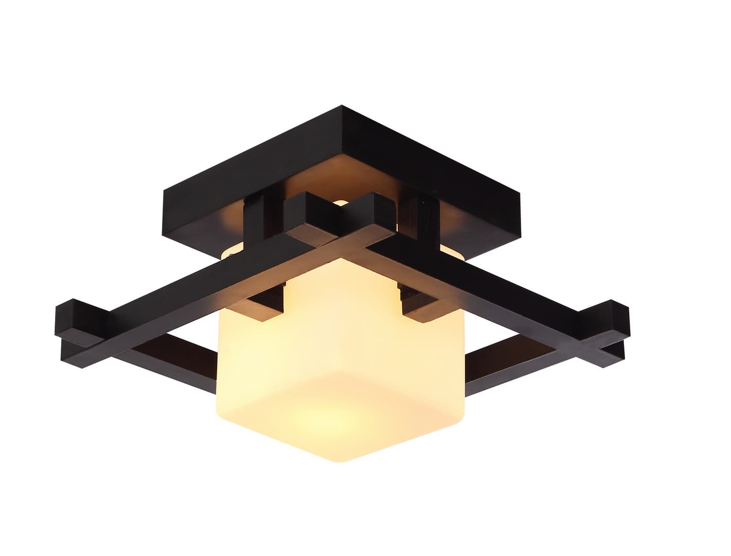 Arte Lamp Woods Коричневый/Белый Светильник потолочный 1x60W 1xE27 A8252PL-1CK
