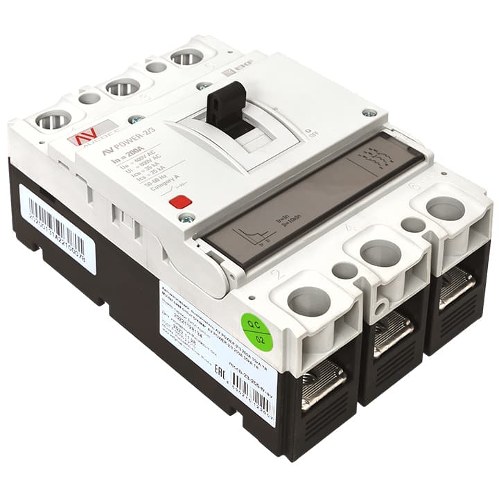 EKF Averes Автоматический выключатель AV POWER-2/3 200А 35kA TR — миниатюра 2