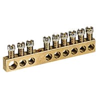 Legrand Клеммник б/изоляции 1х6-25+19х1.5-16мм2 (L=157мм) 004806