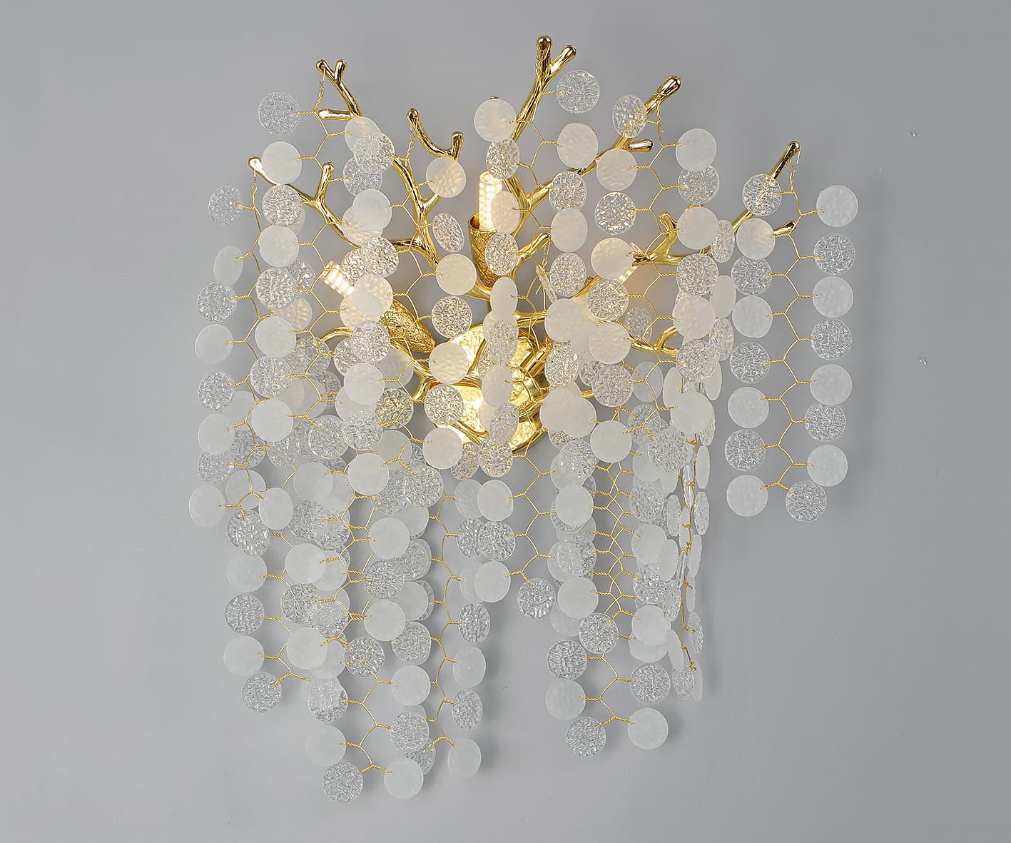 Kink Light 07873D,33 Светильник Авани золото w39,5*32,5 h39,5 G9 3*7W