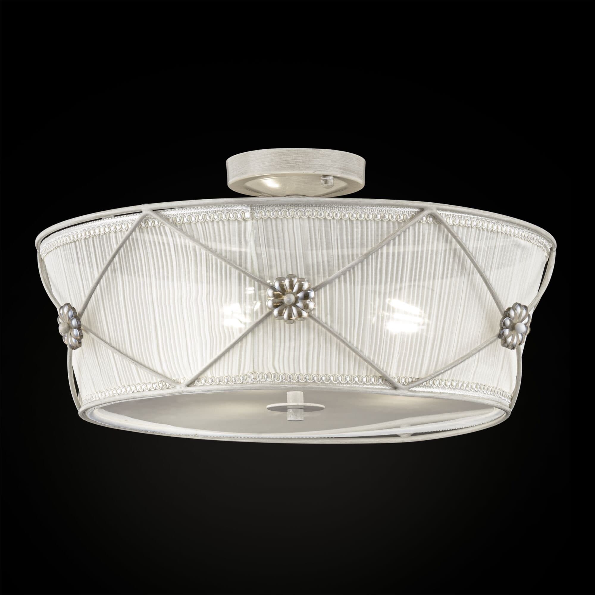 Maytoni Elegant Lea Жемчужный белый Потолочный светильник 3xE27 40W ARM369-03-G — миниатюра 5