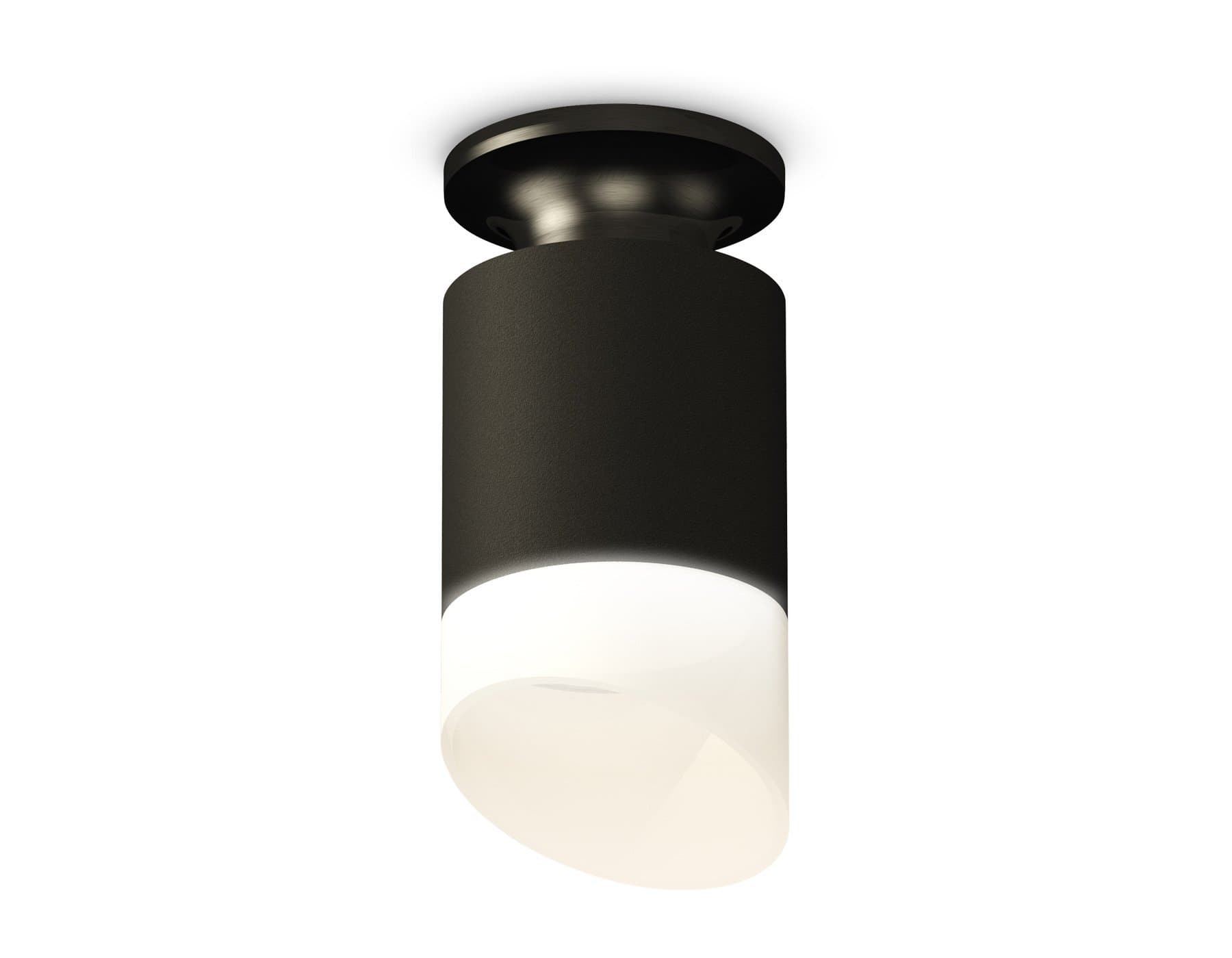 Ambrella Комплект накладного светильника XS6302112 SBK/PBK/FR черный песок/черный полированный/белый матовый MR16 GU5.3 (N6902, C6302, N6256) — миниатюра 1