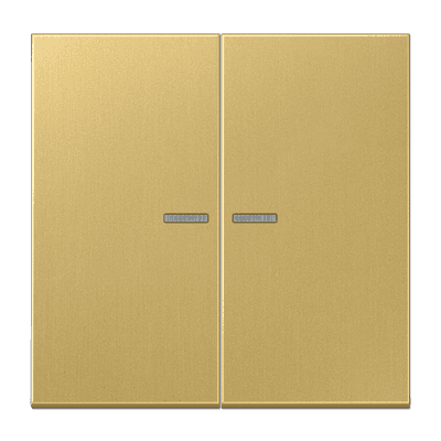 JUNG Клавиша для KNX кнопки, 2 группы, с окошком металл латунь Classic ME102KO5C