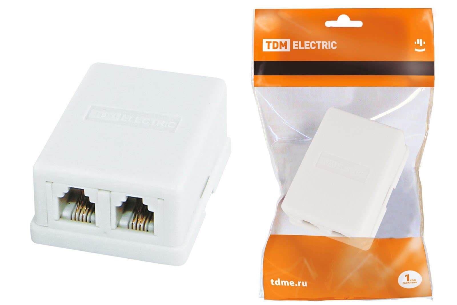 TDM Телефонная розетка 2x6Р-4С SQ1809-0002