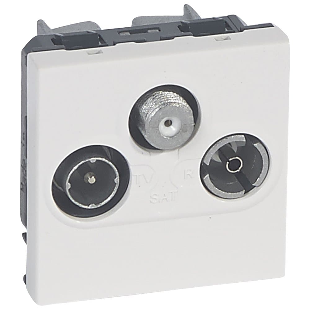 Legrand Mosaic Алюминий Розетка R/TV/Sat WCD 2m 079296