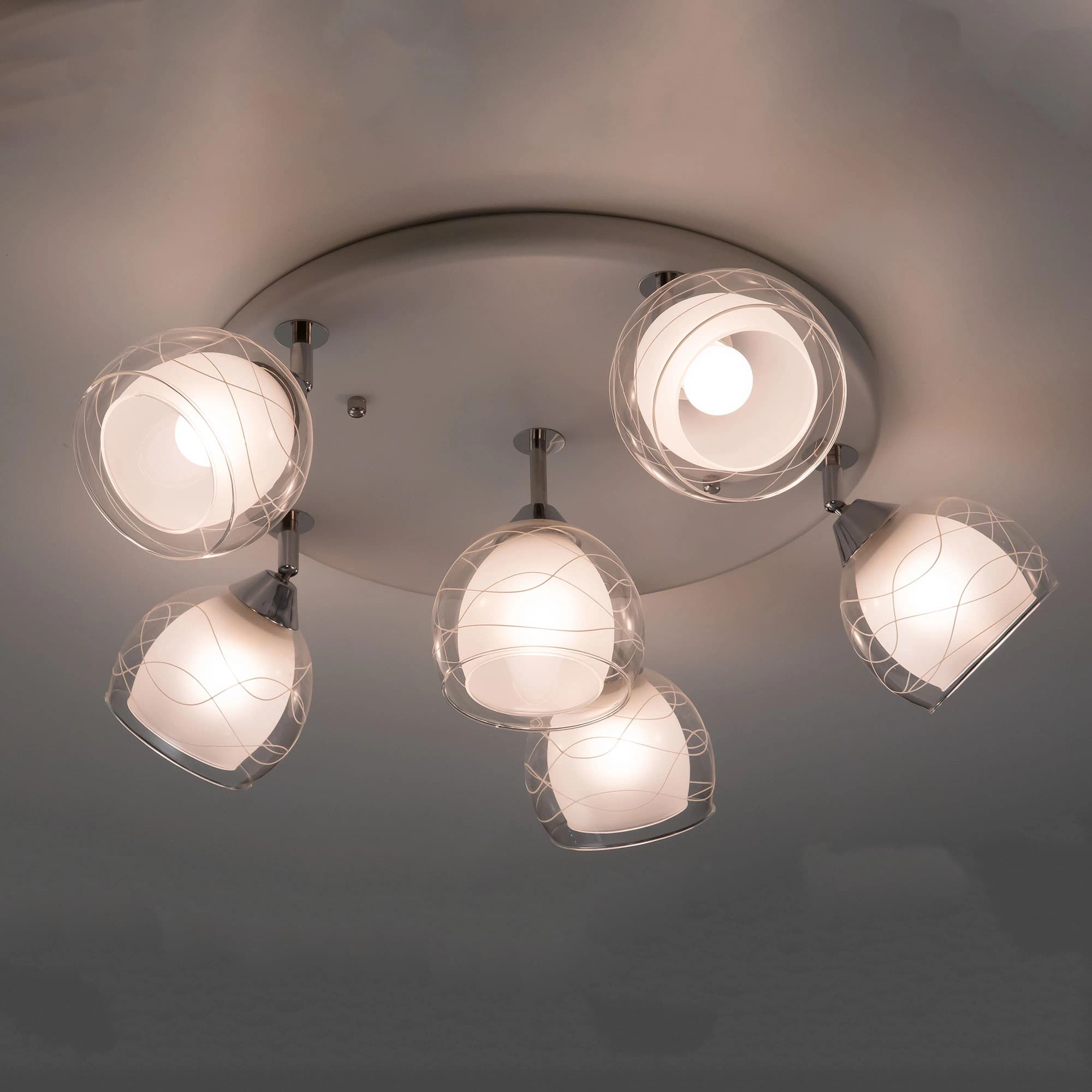 Citilux CL158161 Самба Бел+Хром Светильник Люстра — миниатюра 6