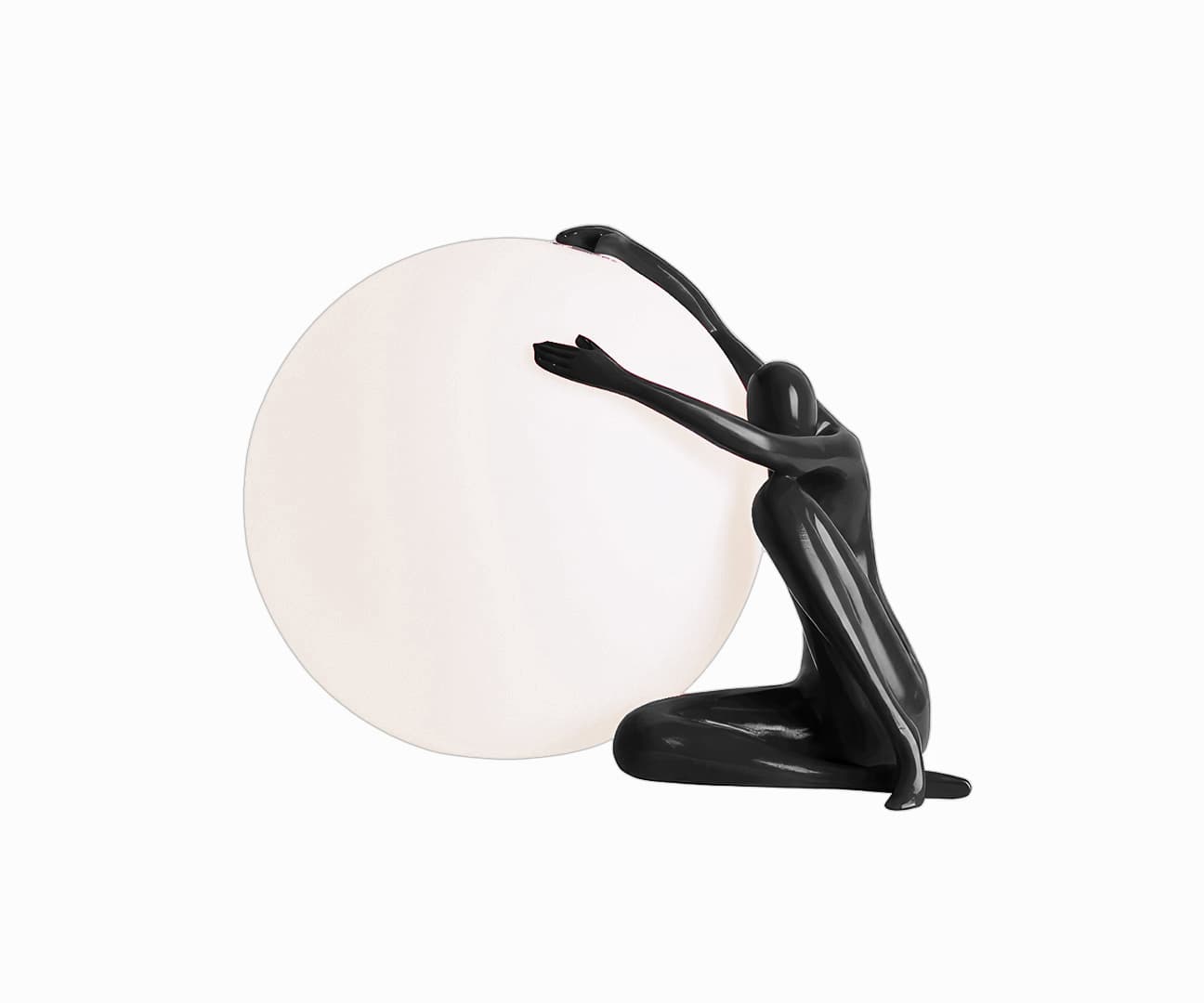 Kink Light 07635-1T,19 Настольная лампа Полли черный d22 h34 E27 1*40w