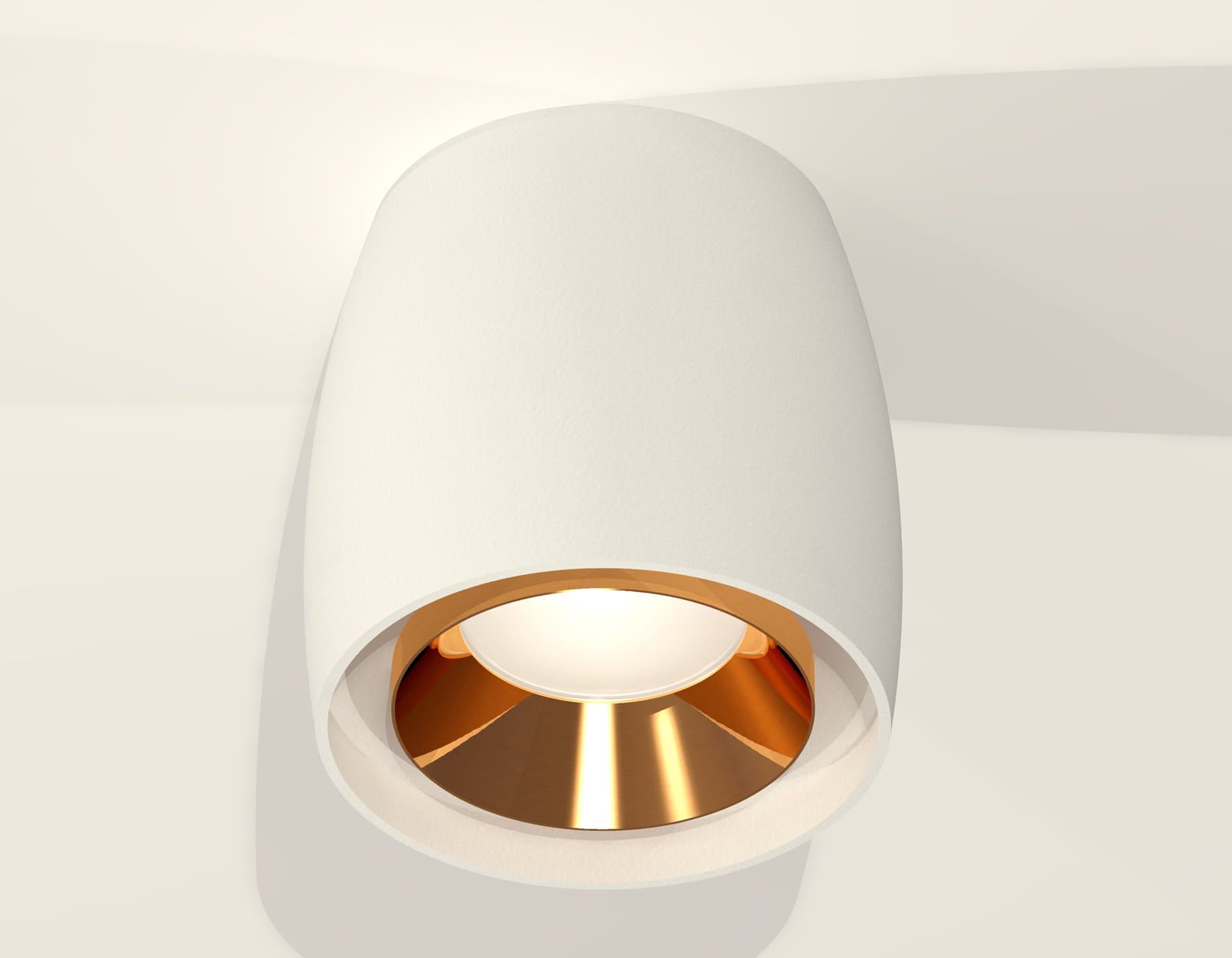 Ambrella Комплект накладного светильника XS1141004 SWH/PYG белый песок/золото желтое полированное MR16 GU5.3 (C1141, N7034) — миниатюра 2