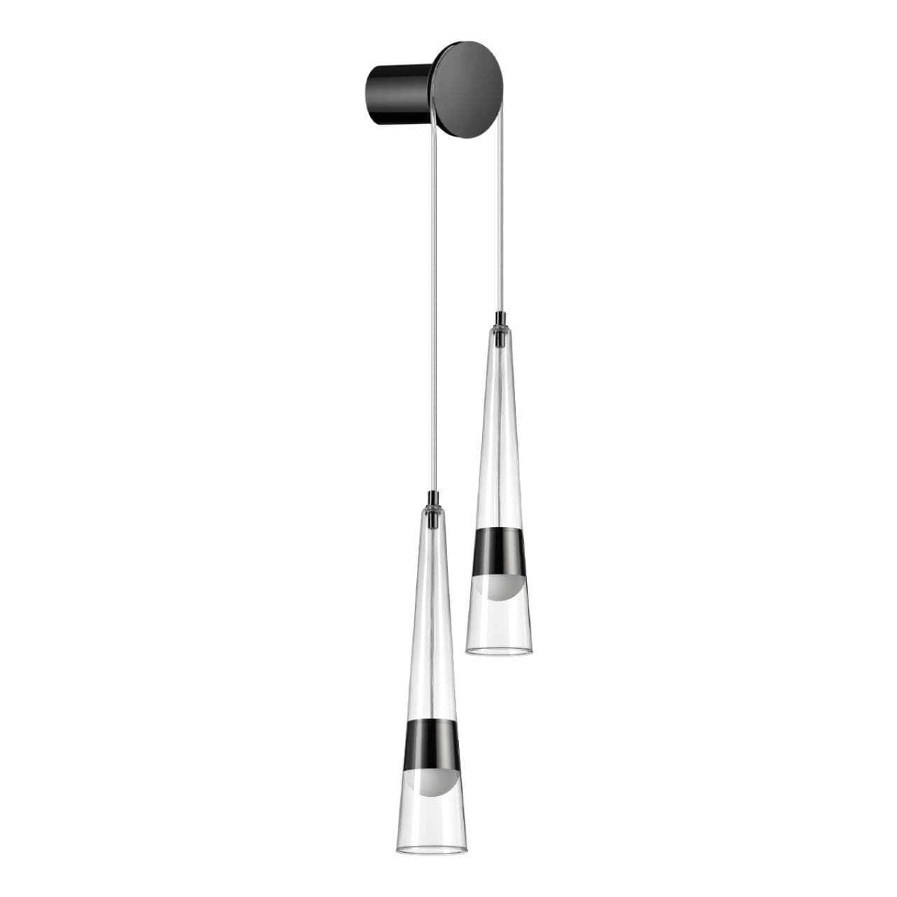 Odeon Light 5044/24WL L-VISION ODL24 301 глянц.темн.хром/прозрачный/металл/стекло Бра LED 24W 3000K 2536Лм LUMP