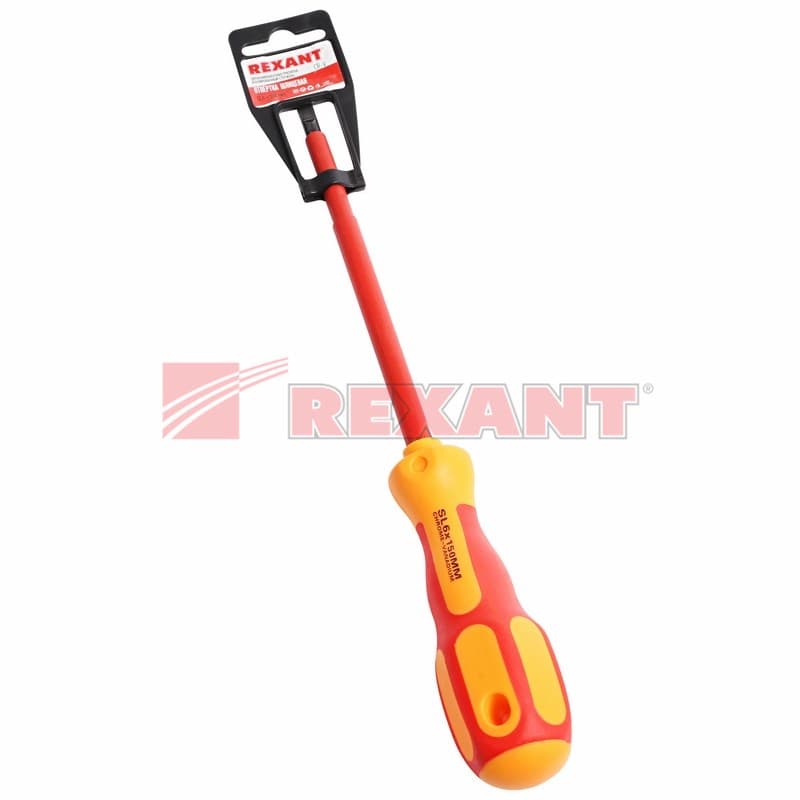 Отвертка шлицевая " Электрика " SL 6 X 150 мм Rexant 12-4714 — миниатюра 2