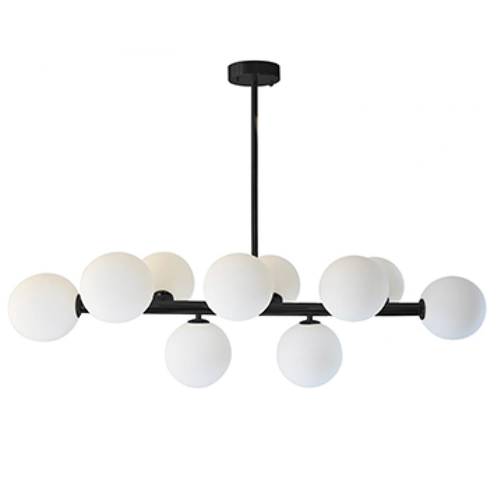 Kink Light 07508-10A,19 Люстра Сида черный w98*34 h75 E14 10*40W (квадратное сечение основания)