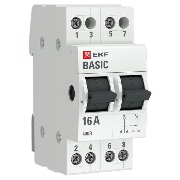 EKF Basic Трехпозиционный переключатель 2P 16А tps-2-16