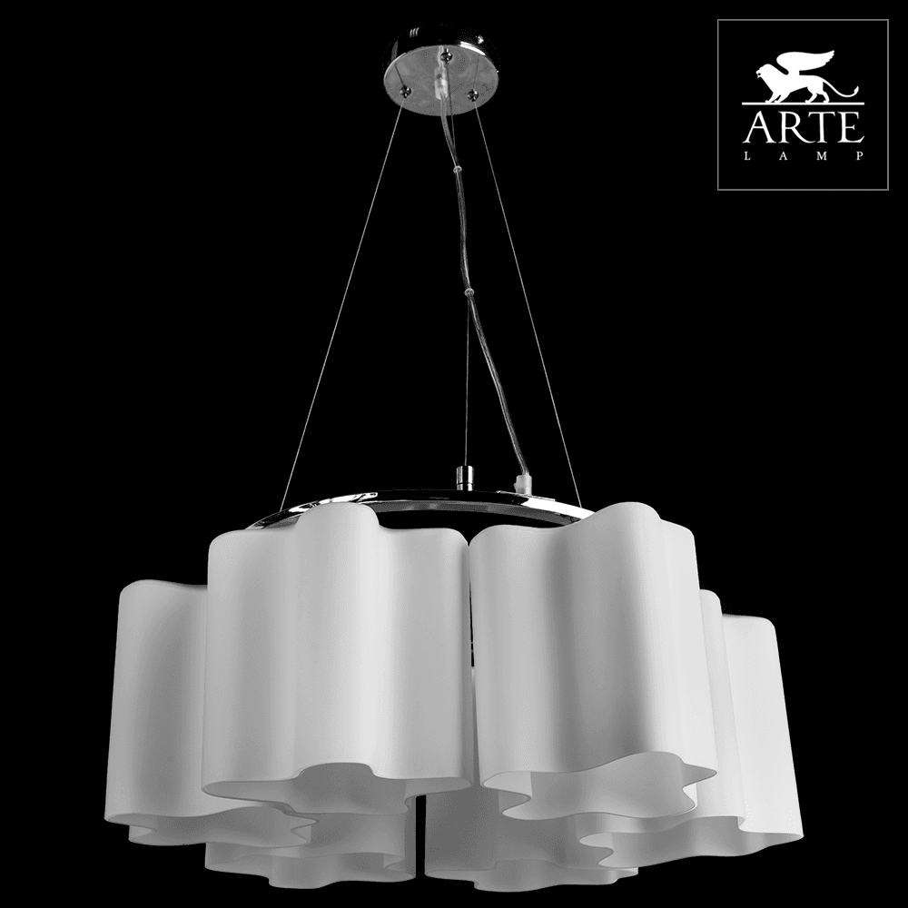 Arte Lamp Serenata Хром/Белый Светильник подвесной 6x40W 6xE27 A3479SP-6CC — миниатюра 5