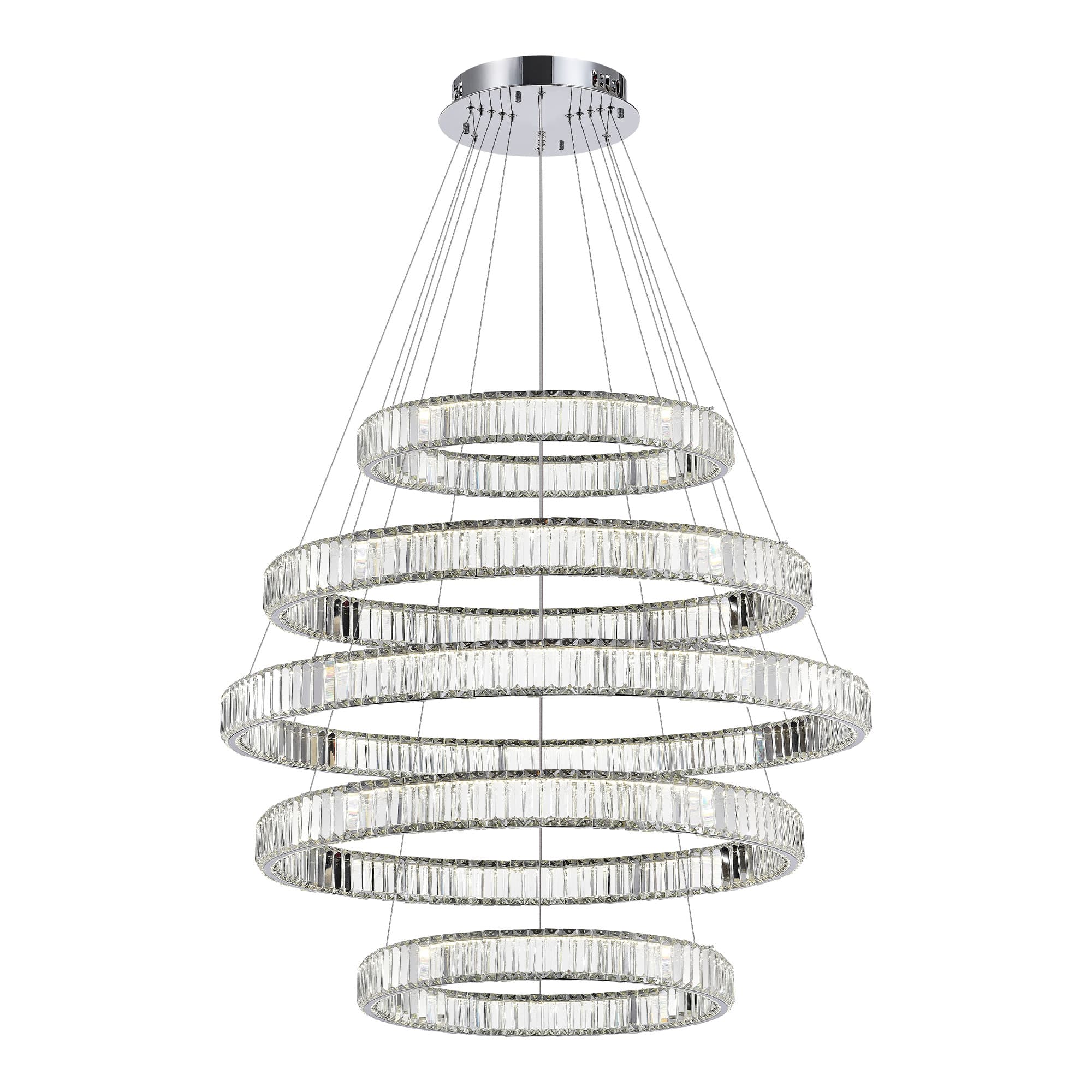 ST LUCE SL1622.103.05 Люстра подвесная Хром/Прозрачный LED 1*255W 4000K