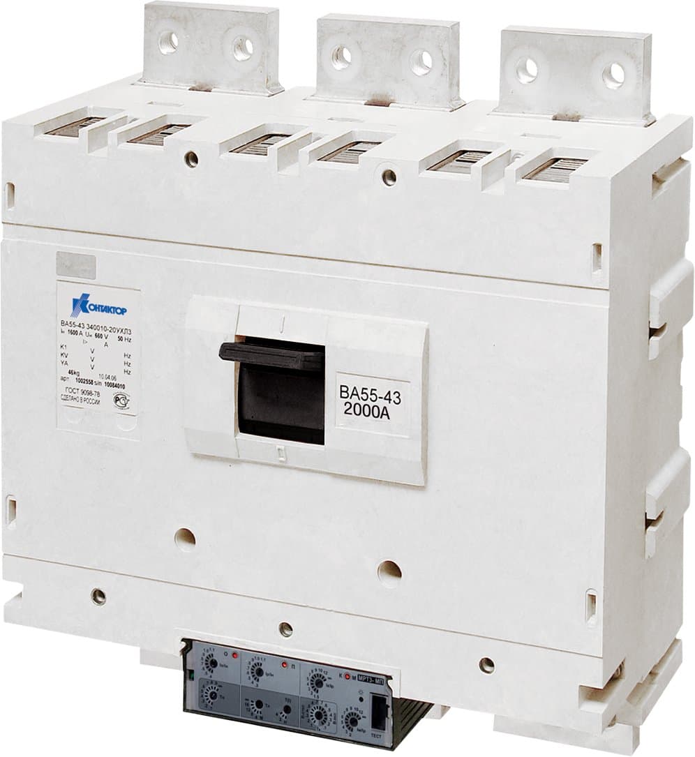 Контактор (Legrand) Выключатель автоматический ВА55-43-334730-00УХЛ3 2000А,660ВВА55-43-334710-20УХЛ3