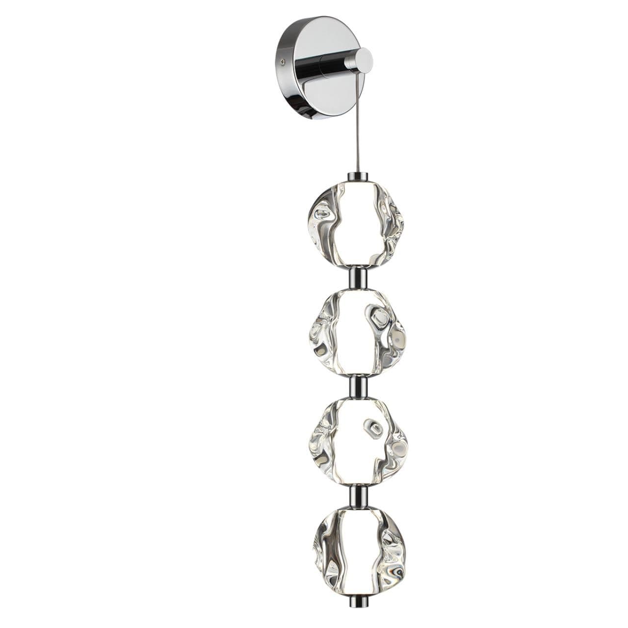 Odeon Light 5084/17WL L-VISION ODL25 хром/прозрачный/металл/акрил Бра LED 17W 4000K 850Лм JEMSTONE