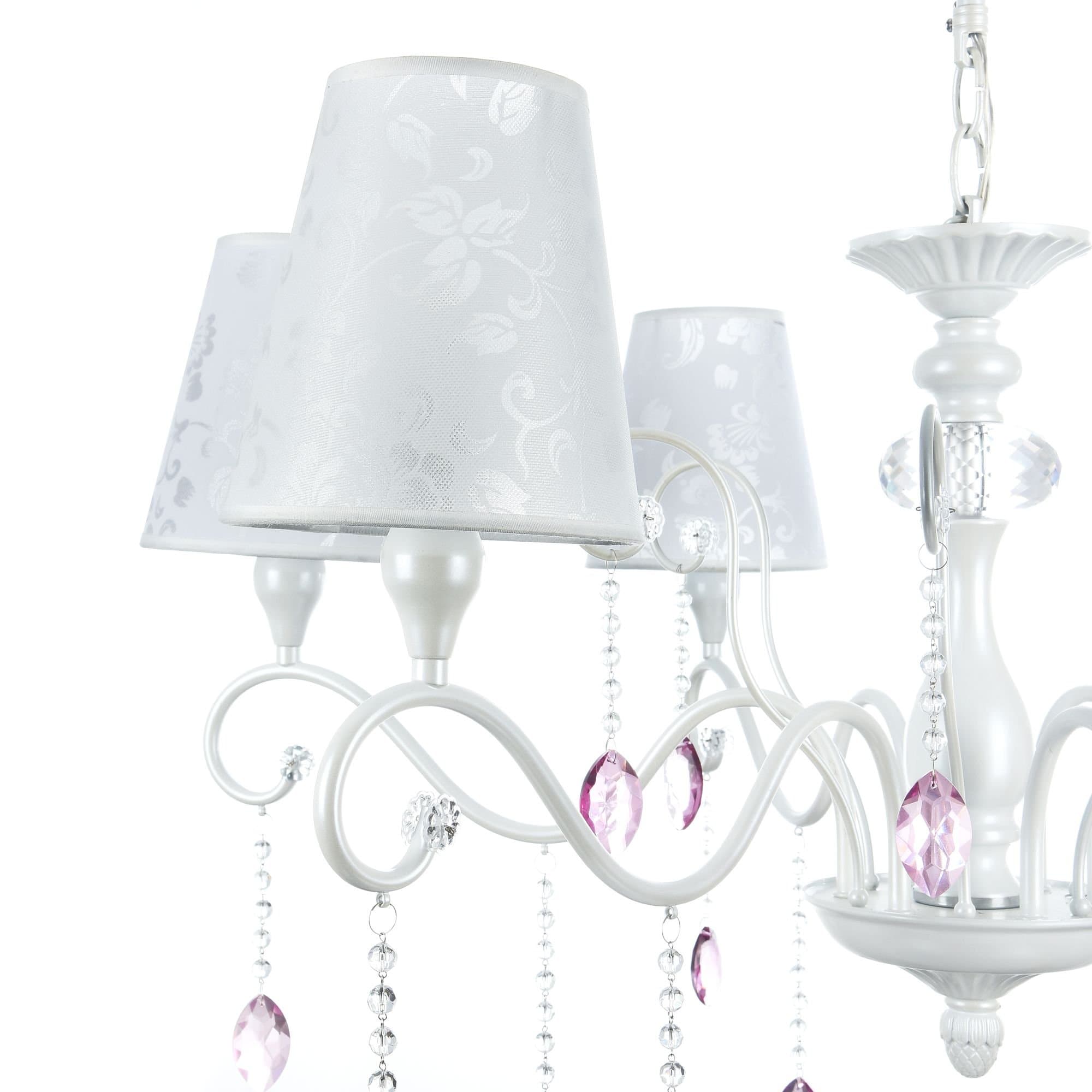 Freya Classic Adelaide Жемчужный белый Люстра E14 40W FR2306-PL-06-W — миниатюра 6