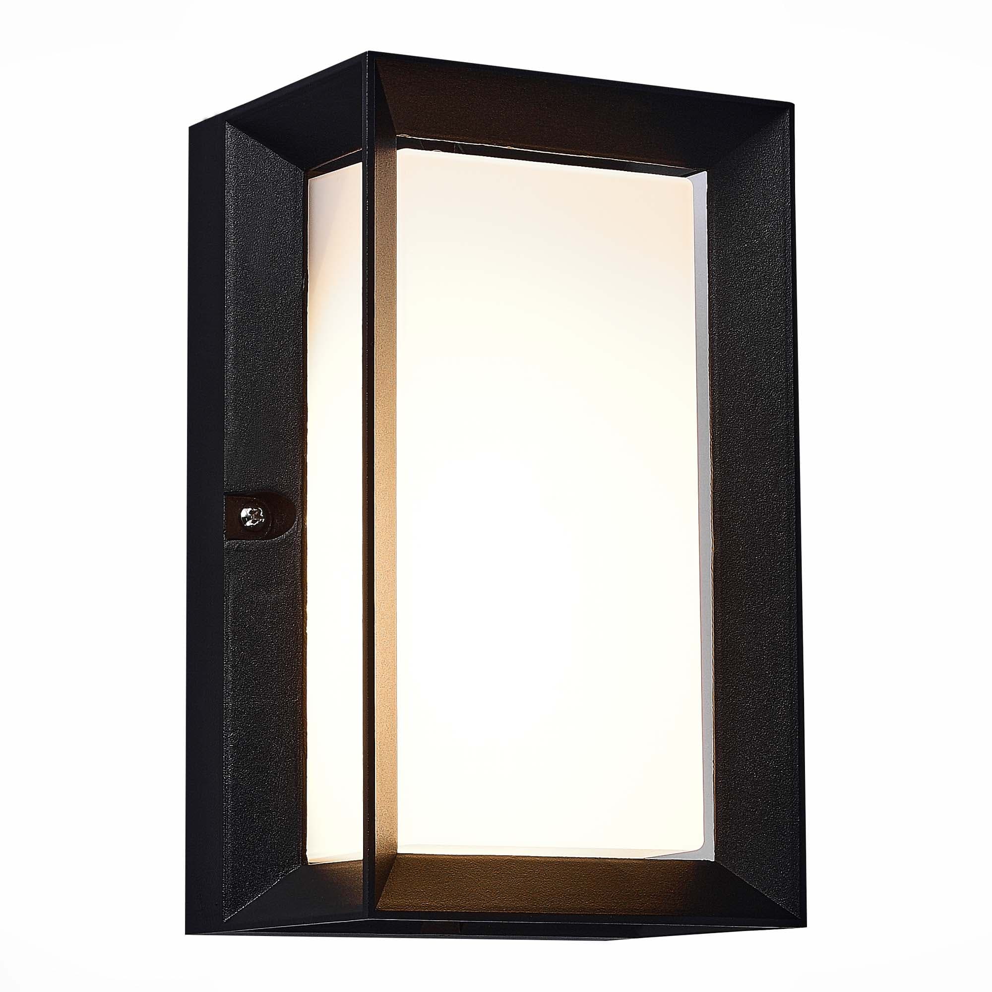 ST LUCE SL077.411.01 Светильник уличный настенный Черный/Белый LED 1*6W — миниатюра 1