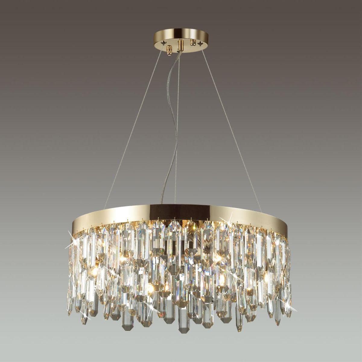 Odeon Light 4986/6 HALL ODL22 385 золотой/хрусталь Люстра E14 6*40W DAKISA — миниатюра 4