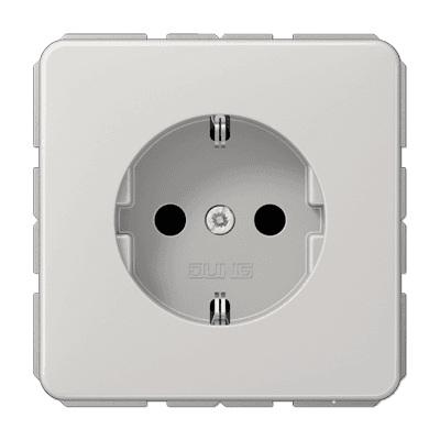 JUNG SCHUKO®-розетка 16 A / 250 B ~, светло-серая CD1521BFLG